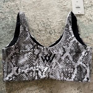Emily Hsu Designs Gray Snake Print Bra